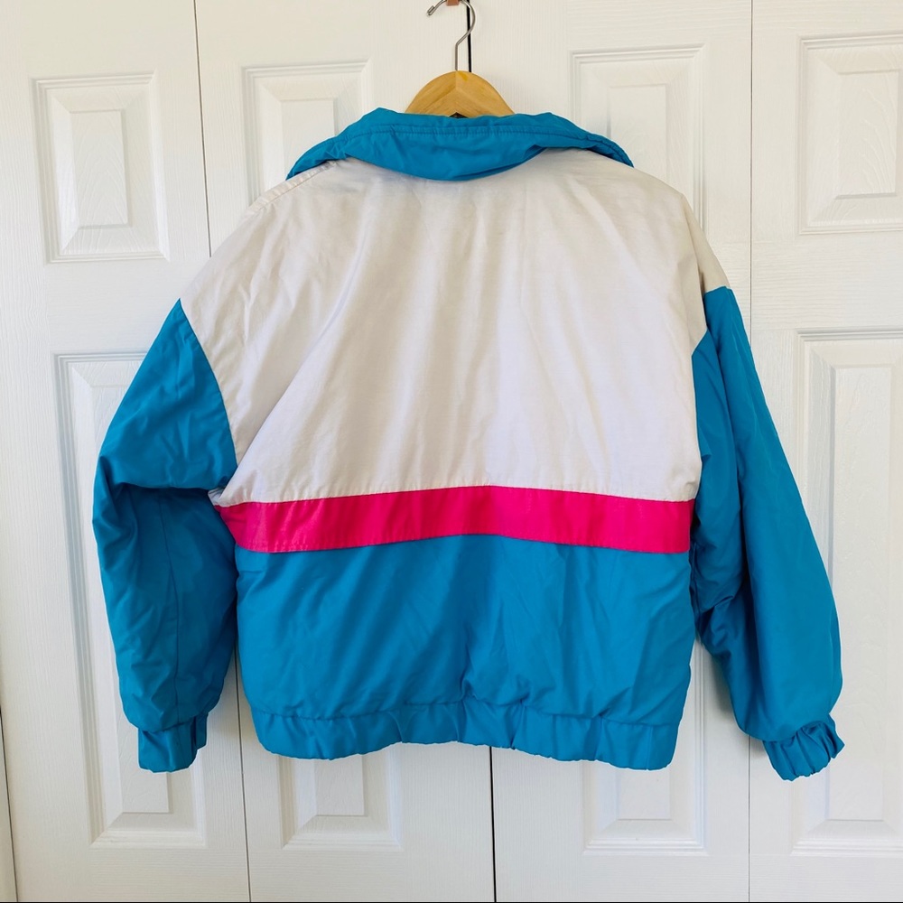 Alpine Design Blue and Pink Puffer Jacket - Picture 3 of 8